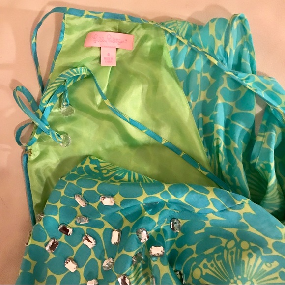 Lilly Pulitzer dress 100% silk size 6 - Picture 3 of 4